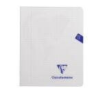 Cahier piqué Mimesys 16,5x21cm 72 pages petits carreaux + marge couverture polypropylène Couleur aléatoire - Assortis