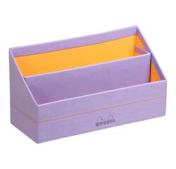 Rhodiarama porte-courrier simili cuir italien 25x10x14 cm - Iris