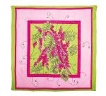 Carré 100% soie - 90x90cm Glycine - Blanc