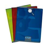 Cahier piqué 8000 CARTE 24x32 cm 48 pages grands carreaux 90 g - Assortis