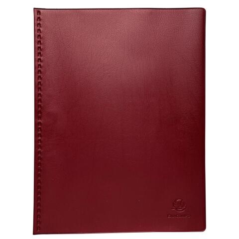 Carpetas de fundas PVC Vega opaco - (Vistas: 100 Fundas: 50) - 23,5x31 cm para A4 - Burdeos