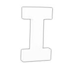 Petite lettre I 12cm - Blanc
