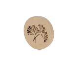 Boîte végétale ronde 15x15x3cm - Kraft