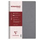 Cahier reliure intégrale Age Bag A4 100 pages ligné + marge - Gris