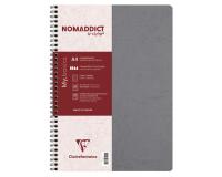 Cahier reliure intégrale Age Bag A4 100 pages ligné + marge - Gris