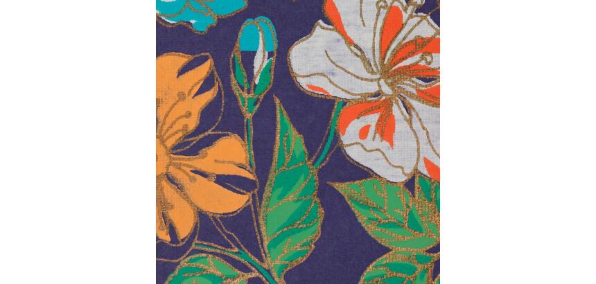 PAPIER ARTISANAL, Étui de 10 feuilles au format 50x70cm - Hibiscus