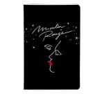 Moulin Rouge, Carnet cousu fil 11x17 cm, 64 pages, ligné, ass.