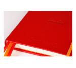 Rhodiarama Goalbook rembordé rigide A5 240 pages dot papier blanc 90g - Coquelicot