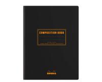 Rhodia Classic Composition book 19x25 cm petits carreaux 5x5 160 pages 80g non microperforé - Noir