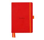 Rhodiarama Goalbook rembordé rigide A5 240 pages dot papier blanc 90g - Coquelicot