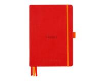 Rhodiarama Goalbook rembordé rigide A5 240 pages dot papier blanc 90g - Coquelicot
