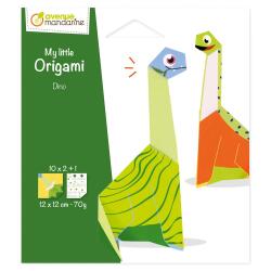 My little Origami, Dinosaure, 12 x 12 cm, 20F, 70g - Multicolore