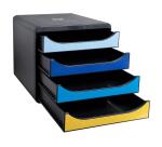 Módulo Clasificador Big Box 4 cajones A4+ 34,7x27,8x27,1 cm - BeeBlue - Colores surtidos