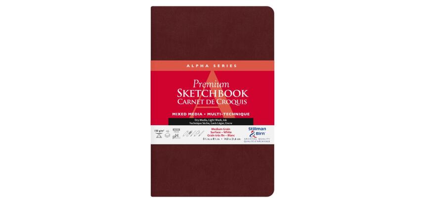 Alpha Series carnet souple 46F 14x21,6cm 150g - Blanc