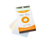 Fichas de cartulina bristol 205 g/m2 - Rayado - 100x150 mm - Colores surtidos