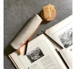 Rhodiarama trousse ronde simili cuir italien 5x21,5 cm - Beige