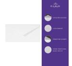 25 enveloppes DL (110x220mm) Vergé de France doublées gommées