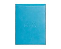 Rhodiarama porte-bloc avec porte-crayon + bloc N°12 ligné - Turquoise