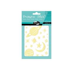 Phospho' Stick, Sach 2 pl 10,5x16cm, Planètes - Jaune fluo