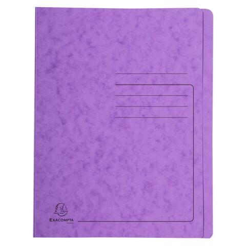Subcarpetas con fástener impresas Exacompta 355 g/m2 A4 capacidad 350 hojas morado