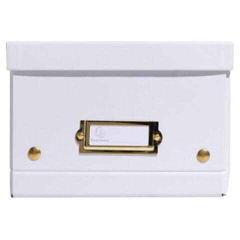 Cajas de almacenamiento NeoDeco - 21,5x28x15cm, A5+ - Blanco