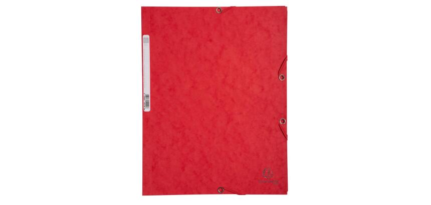Chemise 3 rabats à élastiques carte lustrée 400g/m2 - A4