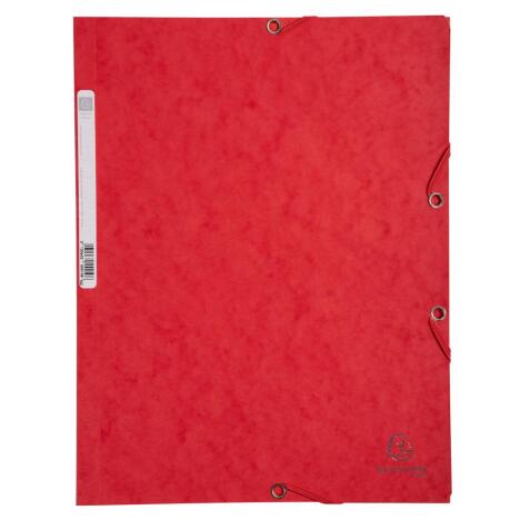 Chemise 3 rabats à élastiques carte lustrée 400g/m2 - A4