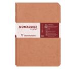 Set de 2 carnets piqués Age Bag A5 96 pages ligné - Tabac