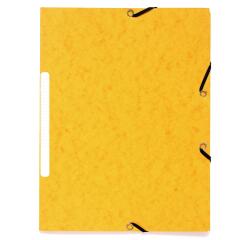 Elastomap met 3 kleppen - gemarmerd gerecycleerd karton 355g/m2 - A4