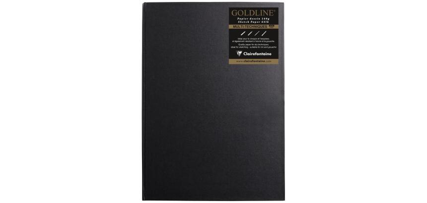Goldline carnet cousu collé 64F A3 140g F - Blanc