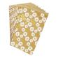 Sachet de 50 pochettes kraft, 24x35+6cm, fleurs - Blanc