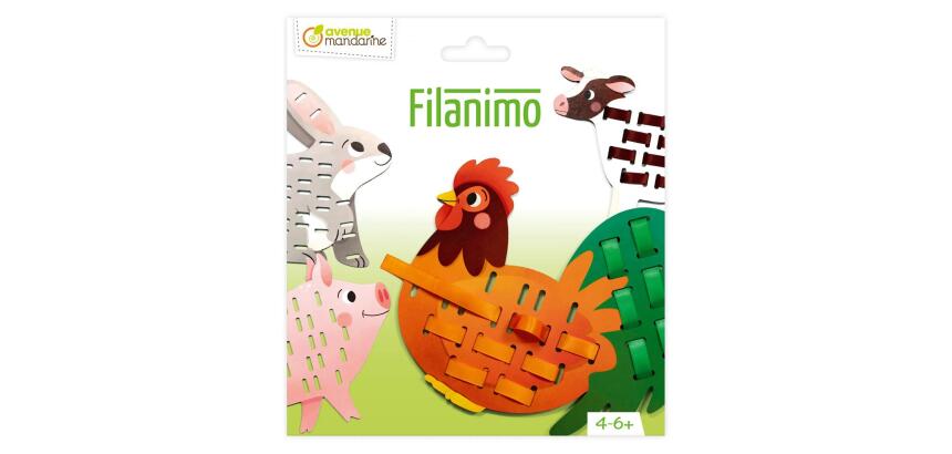 Rubans à tisser, Animaux de la ferme - Vert