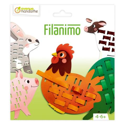 Rubans à tisser, Animaux de la ferme - Vert