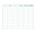 Piqûre 32x19,5cm - Registre d'identification des vendeurs en vue d'une manifestation publique - Couleurs assorties