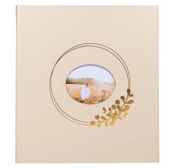 Álbum de fotografías para boda RINGFLOWER 29x32 cm - 300 fotos 60 páginas - Latte