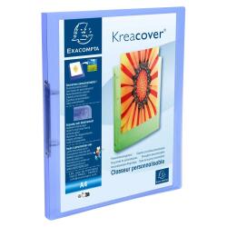 Classeur 2 anneaux plastifié Exacompta Kreacover® personnalisable A4 - Dos 2 cm couleurs assorties