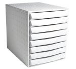 Module de classement The Sytem 8 Office 8 tiroirs - Gris lumière