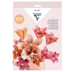 KIT DÉCOUVERTE, 20,6x1,9x29cm - Bouquet de fleurs en origami