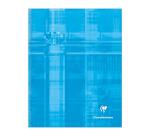 Cahier brochure rembordée rigide 17x22 cm 192 pages petits carreaux - Assortis