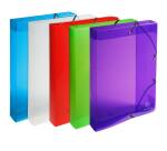 Boite de classement Exabox Dos 40mm Polypropylène Crystal Colours - A4 - Couleurs assorties