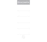 Etiquettes autocollante pour dos de classeur à levier. 80mm de largeur - Blanc