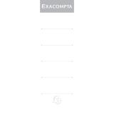 Exacompta Adhesive Spine Labels For Lever Arch Files - Pack of 10 - 80mm - White