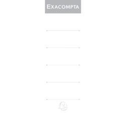 Pak van 10 zelfklevende etiketten voor ordner met hefboom met Rug 80mm - Wit