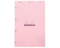 Bloc agrafé Rhodia Couleurs Rose N°20 A4+ 21x31,8 cm - Rose