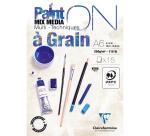 Bloc Paint'On encollé à grain A6 15 feuilles 250g