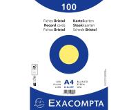 Pak 100 steekkaarten in folie - bristol effen niet geperforeerd - 210x297mm