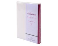 Ensemble 10 cartes + 10 enveloppes visite Toile Impériale, sous sachet - Blanc