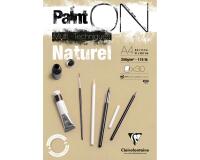 Paint'ON Naturel bloc collé 30F A4 250g