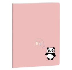 Lined Cute Friends Notebook Panda 15 x 21 cm - Visual