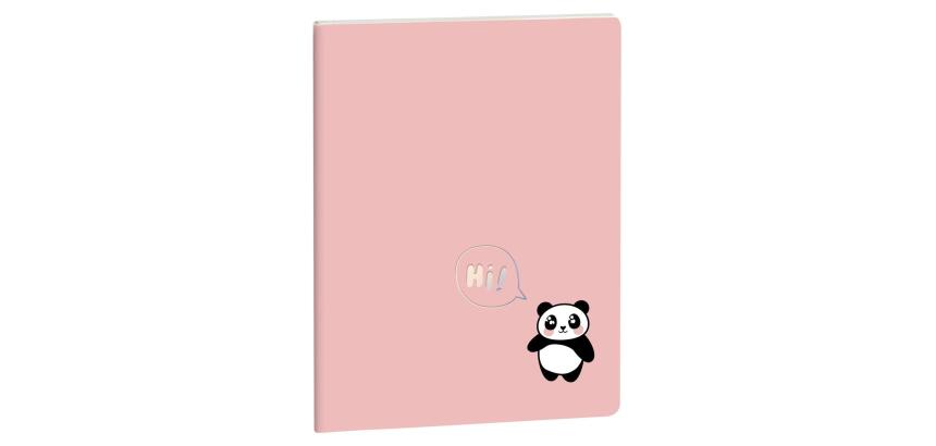 Lined Cute Friends Notebook Panda 15 x 21 cm - Visual